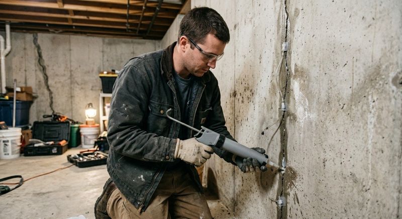 Basement Crack Repair in Leavenworth, KS