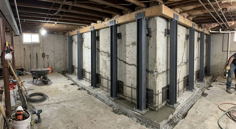 Basement Stabilization in Leavenworth, KS