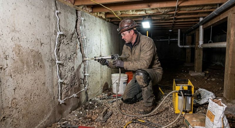 Basement Underpinning in Leavenworth, KS
