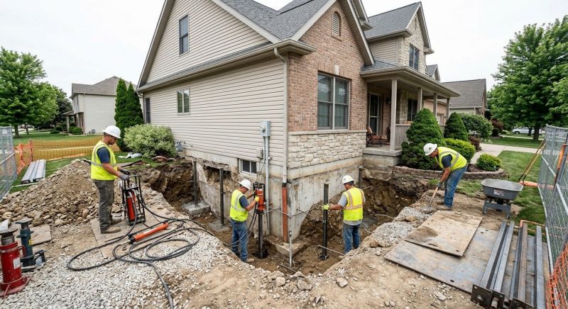 Building Foundation Repair in Lansing, KS