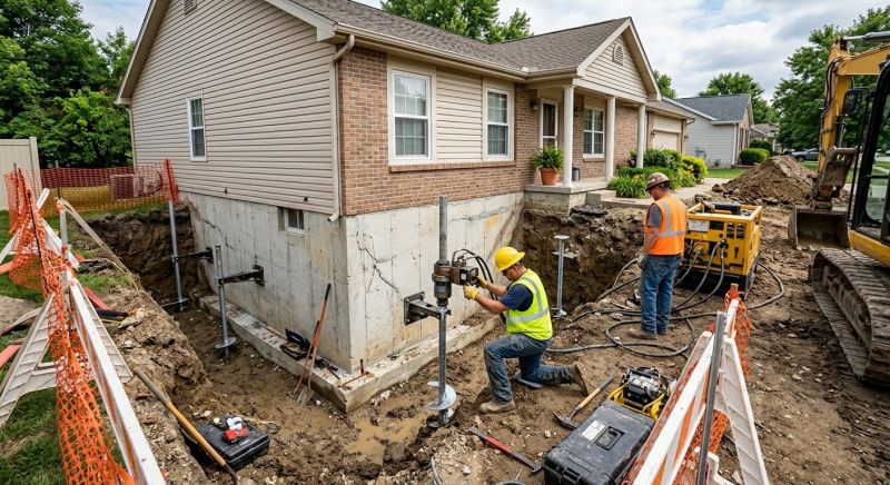 Building Foundation Repair in Leavenworth County, KS