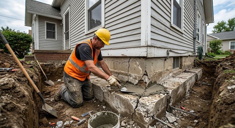 Concrete Foundation Repair in Leavenworth, KS
