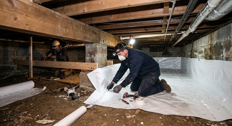 Crawl Space Leveling in Leavenworth, KS