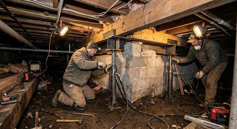 Crawl Space Leveling in Leavenworth, KS
