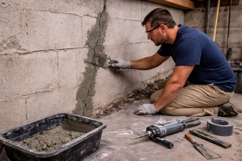 Foundation Crack Repair in Shawnee, KS
