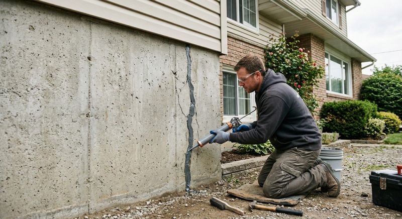Foundation Crack Sealing in Leavenworth, KS