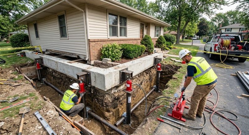 Foundation Jacking in Kansas City, MO