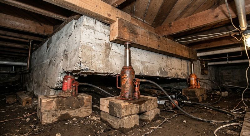 Foundation Jacking in Tonganoxie, KS