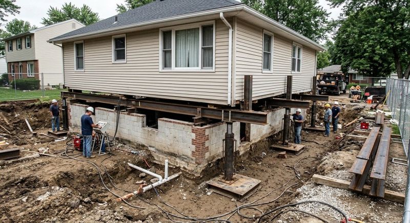 Foundation Lifting in Lansing, KS
