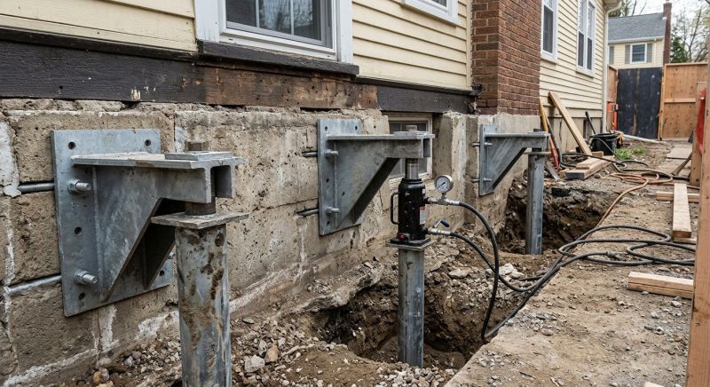 Foundation Pier Leveling in Leavenworth, KS