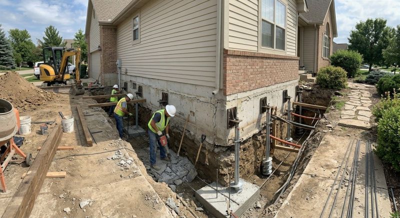 Foundation Underpinning in Leavenworth, KS