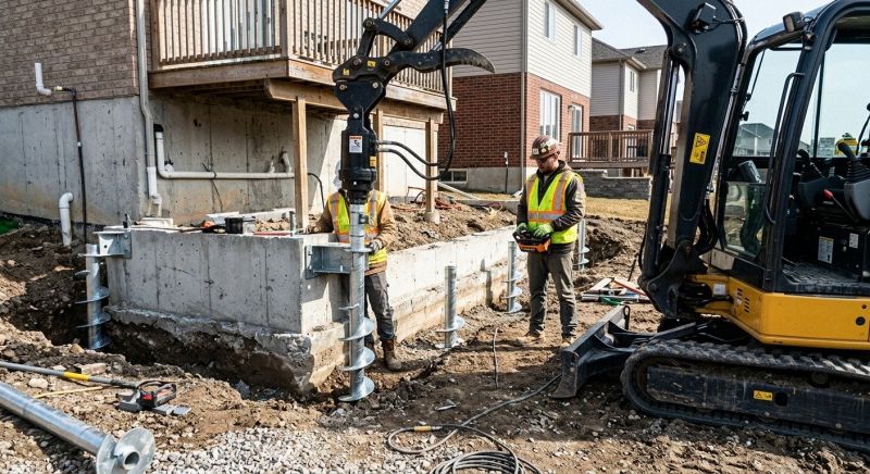 Helical Pile Installation in Leavenworth, KS