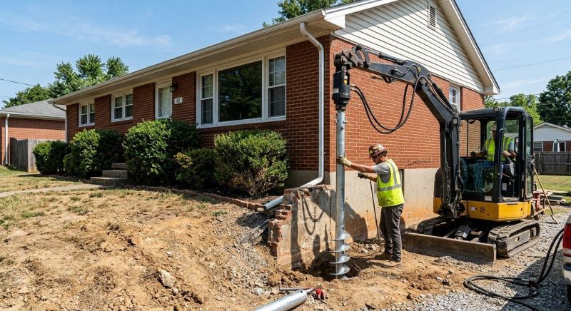 Helical Pile Installation in Leavenworth, KS