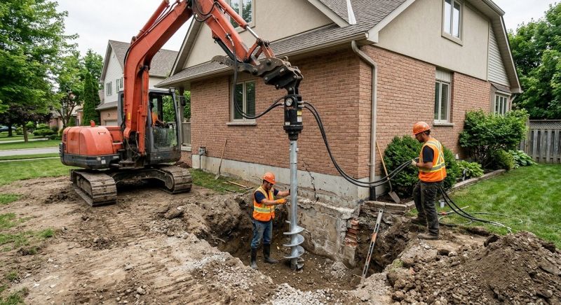 Helical Pile Installation in Leavenworth, KS