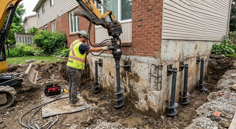 Helical Pile Installation in Leavenworth, KS