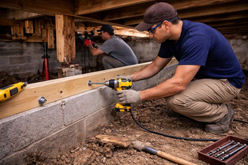 House Foundation Repair in Oskaloosa, KS