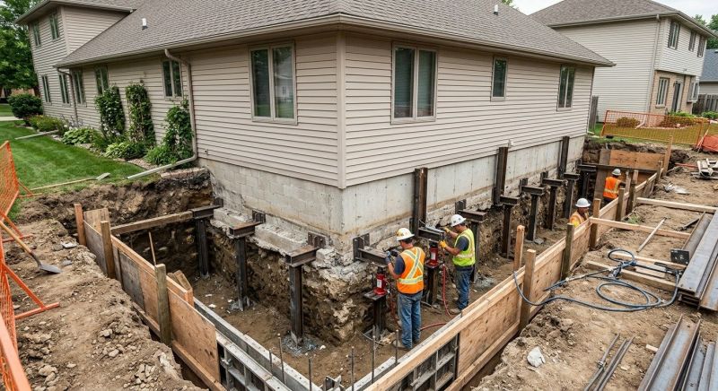House Underpinning in Leavenworth, KS