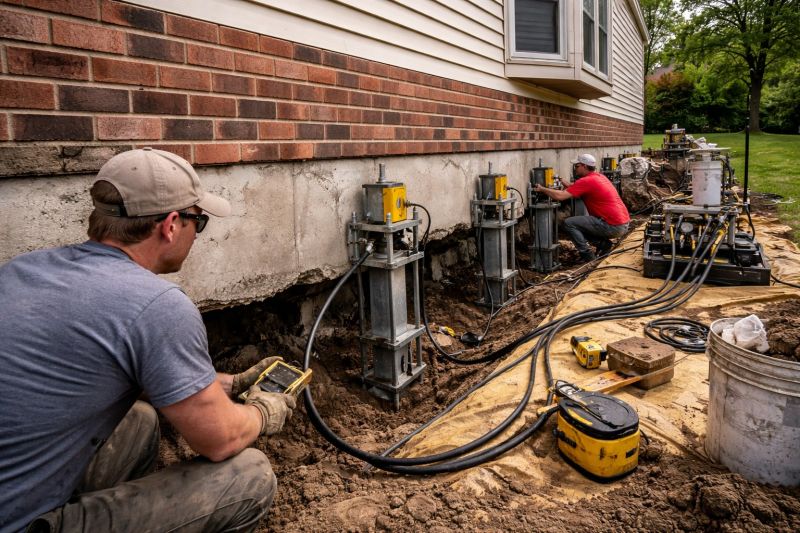 Settling Foundation Service in Leavenworth County, KS