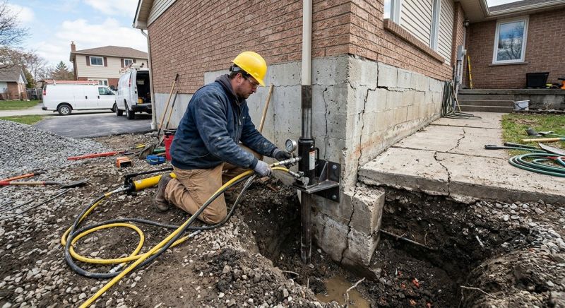 Sinking Foundation Repair in Kansas City, MO