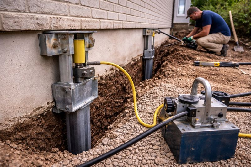 Sinking Foundation Repair in Leavenworth, KS