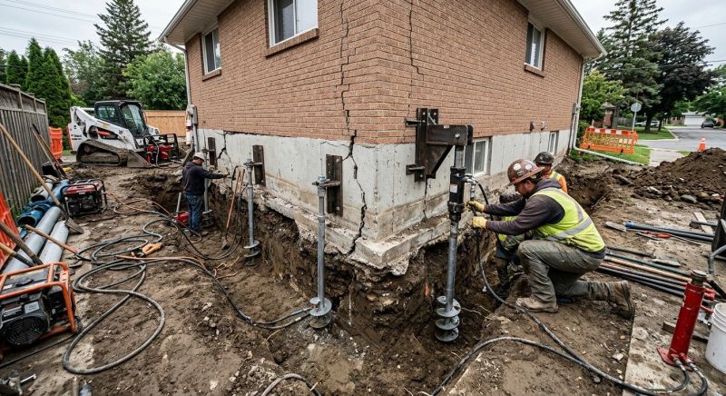 Sinking Foundation Repair in Mission, KS