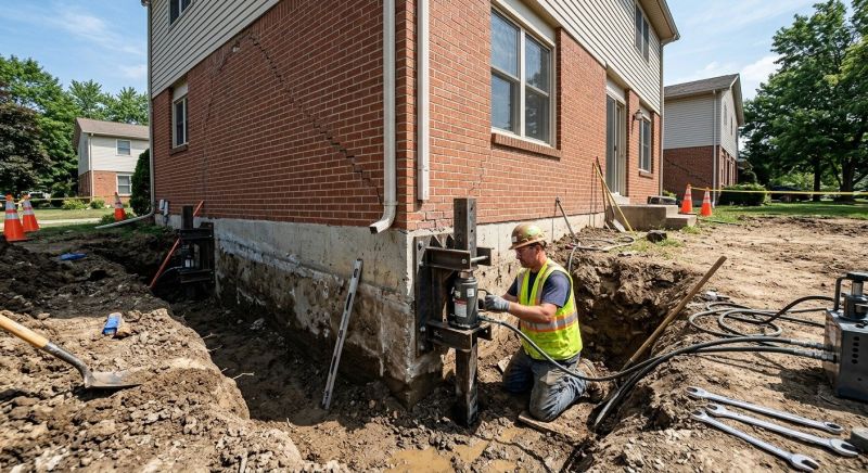 Sinking Foundation Repair in Platte County, MO