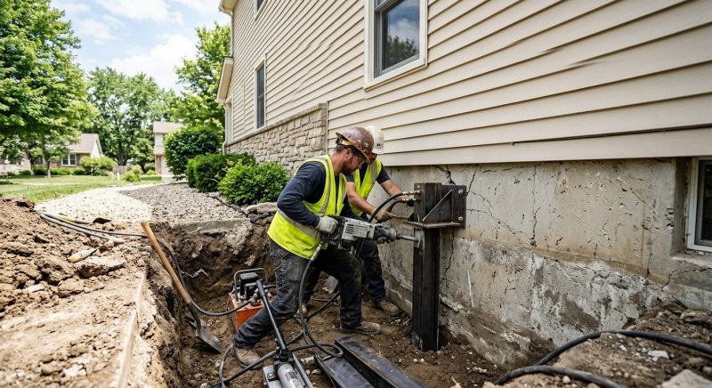 Structural Foundation Repair in Oskaloosa, KS